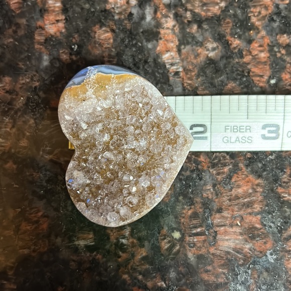 Druzy Agate Heart - Picture 7 of 8